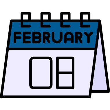 Ocak takvimi simgesi, satır vektör biçimi