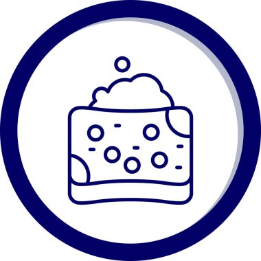 Kek. Web simgesi basit illüstrasyon