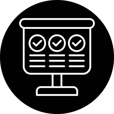 onay listesi simgesini. vektör çizim