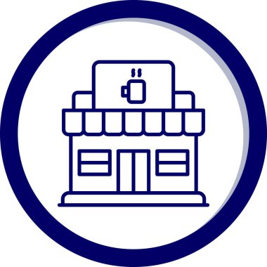 Bina. Web simgesi basit illüstrasyon