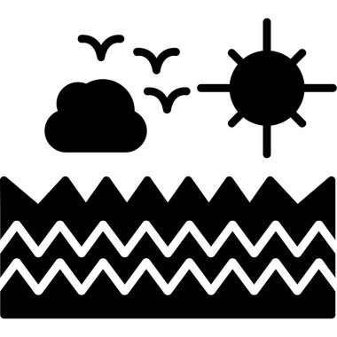 hava durumu web simgesi, vektör çizimi