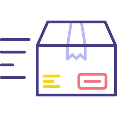 Kutu modern simgesinin vektör illüstrasyonu