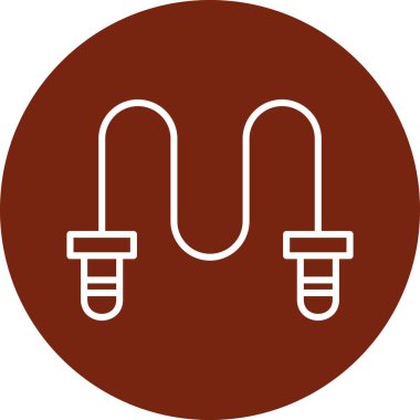 Kablo simgesinin vektör illüstrasyonu