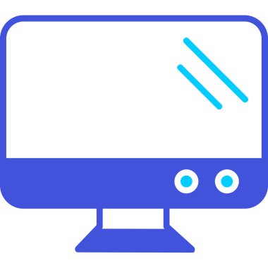 Bilgisayar. Web simgesi basit illüstrasyon