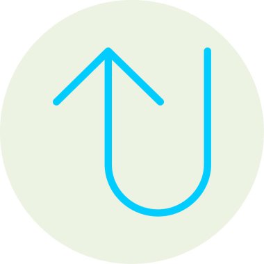 Ok aşağı simgesi. Basit resimleme