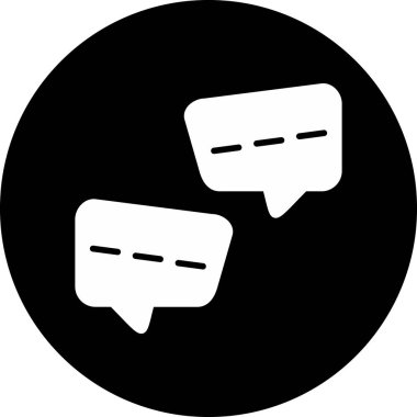 konuşma balonu simgesi, vektör illüstrasyonu