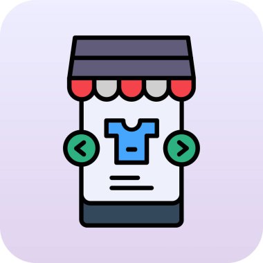 Dükkan. Basit simge