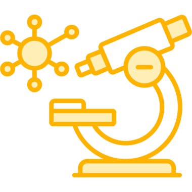 Bilim araştırma ikonu, özet tarzı. vektör illüstrasyonu.