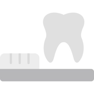 diş ikonu, diş bakımı vektör çizimi tasarımı