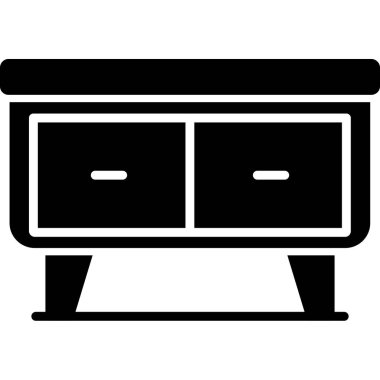 mobilya kabartma vektör simgesi