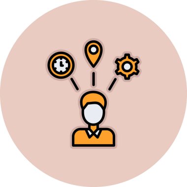 seo modern simgesinin vektör illüstrasyonu