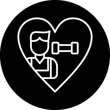 Kalp simgesinin vektör illüstrasyonu