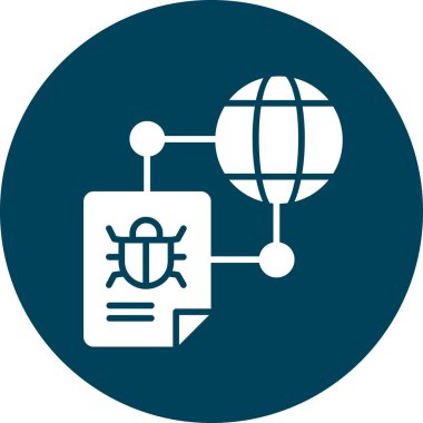 şebeke. Web simgesi basit illüstrasyon