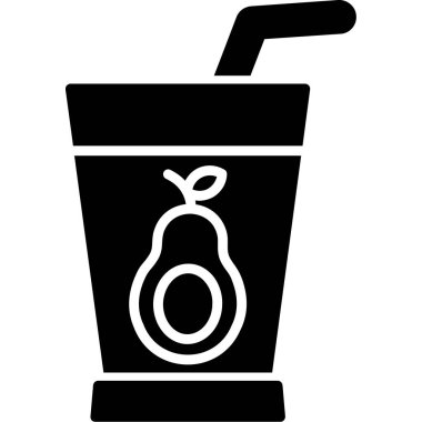 Meyve suyu. Web simgesi basit illüstrasyon