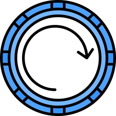 Saat. Web simgesi basit tasarım