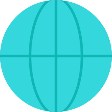 Gezegen ikonu vektör illüstrasyonu