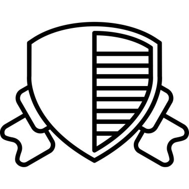 Kalkan kutsal kişilerin resmi, anahat stili