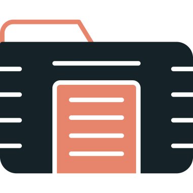 klasör web simgesi, vektör çizim