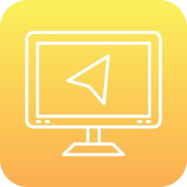 Vektör TV simgesi illüstrasyonu