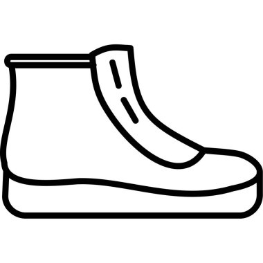 Ayakkabı. Web simgesi basit tasarım