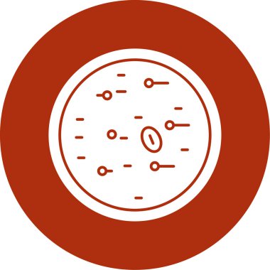 Bir termometrenin kırmızı simgesinin vektör çizimi