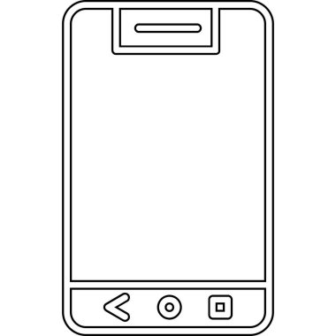 boş ekran ile Smartphone