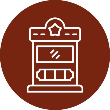 Bir ahşap simgenin vektör illüstrasyonu