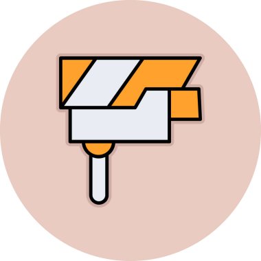 Bir posta kutusu simgesinin vektör illüstrasyonu