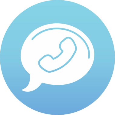 Çağrı. Web simgesi basit illüstrasyon