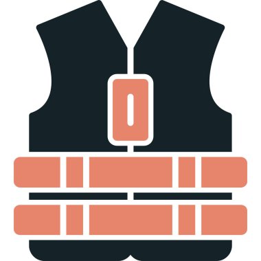 Yelek. Web simgesi basit illüstrasyon