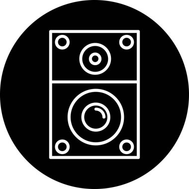 Bir hoparlör simgesinin vektör çizimi