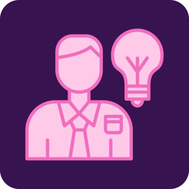 Pembe arka planı olan takım elbiseli bir adamın vektör çizimi