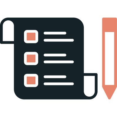 Belge. Web simgesi basit illüstrasyon