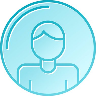 Mavi maskeli bir kadının vektör çizimi