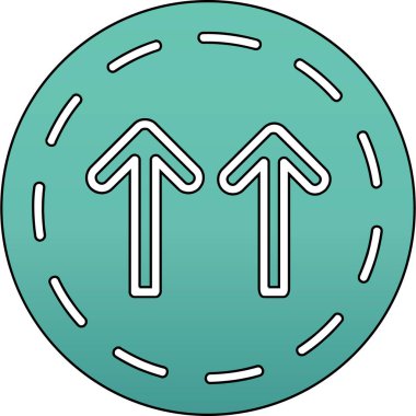 ok simgesi vektör illüstrasyonu