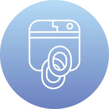 Kamera. Web simgesi basit illüstrasyon