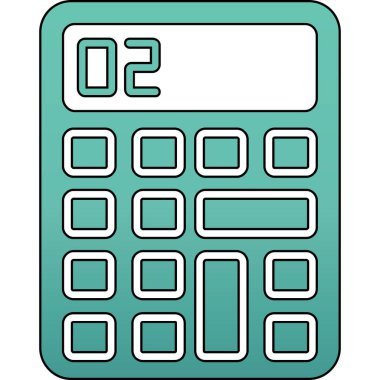 hesap makinesi matematik simge vektör illüstrasyon izole