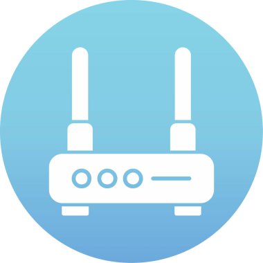 router simgesi vektör çizim şablonu