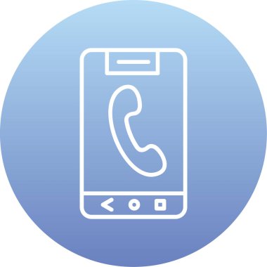 - Telefon. Web simgesi basit illüstrasyon