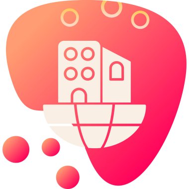 Basit kan ikonu, vektör illüstrasyonu