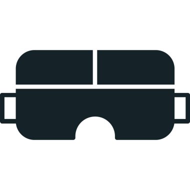 Sanal gözlük ikonu, vektör çizimi. vr gözlük