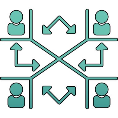 ağ simgesi, vektör illüstrasyonu