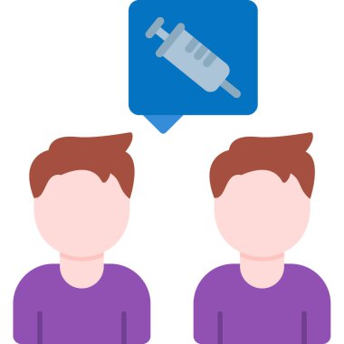 Enjeksiyon ikonu vektör illüstrasyonu