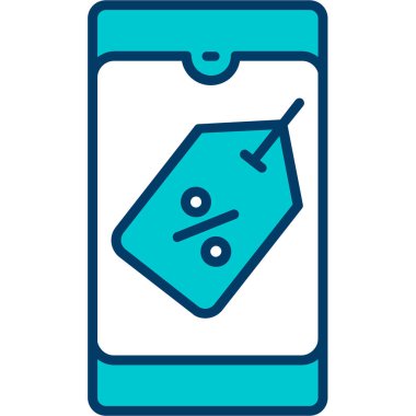 Alışveriş etiketi. Basit tasarım