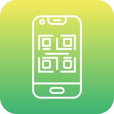 Benzersiz Mobil Vektör Satır Simgesi