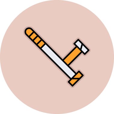 sigara ikonu tüttürme, basit vektör illüstrasyonu