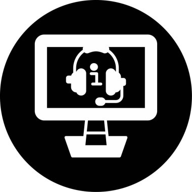 Bilgisayar. Web simgesi basit illüstrasyon