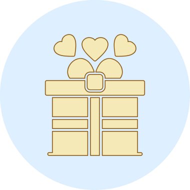 Çekmece vektör simgesi sandığı Modern basit tasarım illüstrasyonu