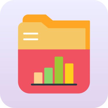 veri simgesine sahip belge dosyası, basit vektör illüstrasyonu