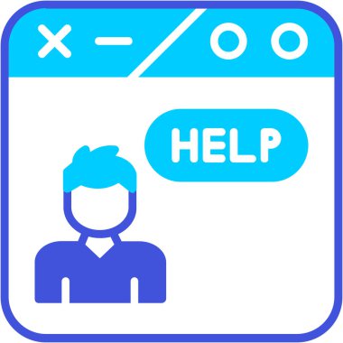 Basit illüstrasyon için web simgesine yardım